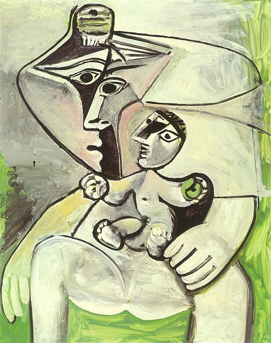 1971 MaternitВ Е la pomme. Пабло Пикассо (1881-1973) Период: 1962-1973