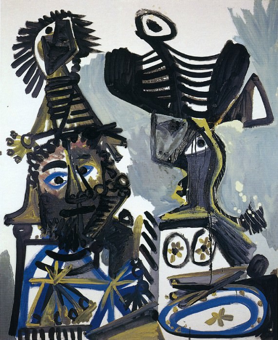 1972 Homme, femme et enfant. Пабло Пикассо (1881-1973) Период: 1962-1973