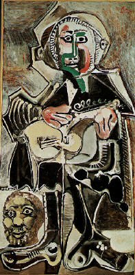 1965 Le guitarriste. Пабло Пикассо (1881-1973) Период: 1962-1973