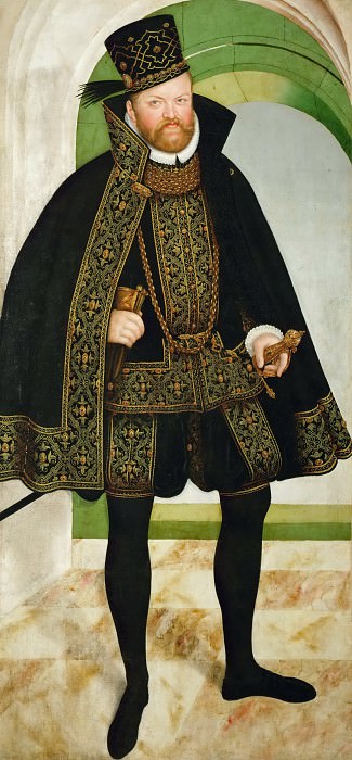 Lucas Cranach the younger -- August, Elector of Saxony. Kunsthistorisches Museum
