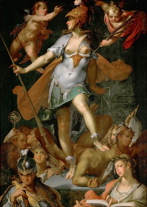 Bartholomaeus Spranger -- Minerva’s Victory over Ignorance. Kunsthistorisches Museum