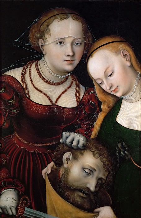 Lucas Cranach the elder -- Judith with the Head of Holofernes and a Servant. Kunsthistorisches Museum