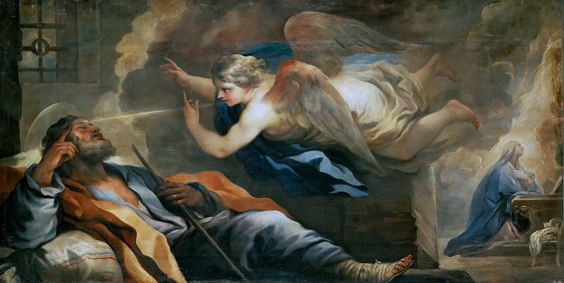 Luca Giordano (1634-1705) -- Dream of Saint Joseph. Kunsthistorisches Museum