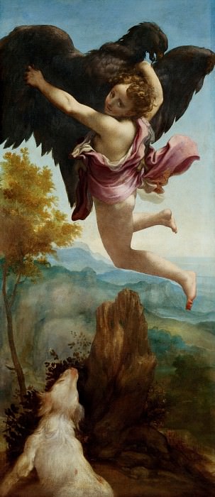 Correggio -- Abduction of Ganymede. Kunsthistorisches Museum