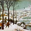 Брейгель, Питер Старший -- Охотники на снегу – январь [Les_chasseurs_dans_la_neige] 1565, 117х162,, Музей истории искусств