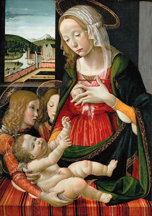 Bastiano Mainardi -- Madonna and Child. Kunsthistorisches Museum