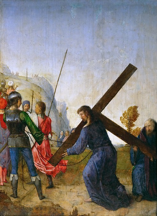 Juan de Flandes (c. 1465-1519) -- Christ Carrying the Cross. Kunsthistorisches Museum