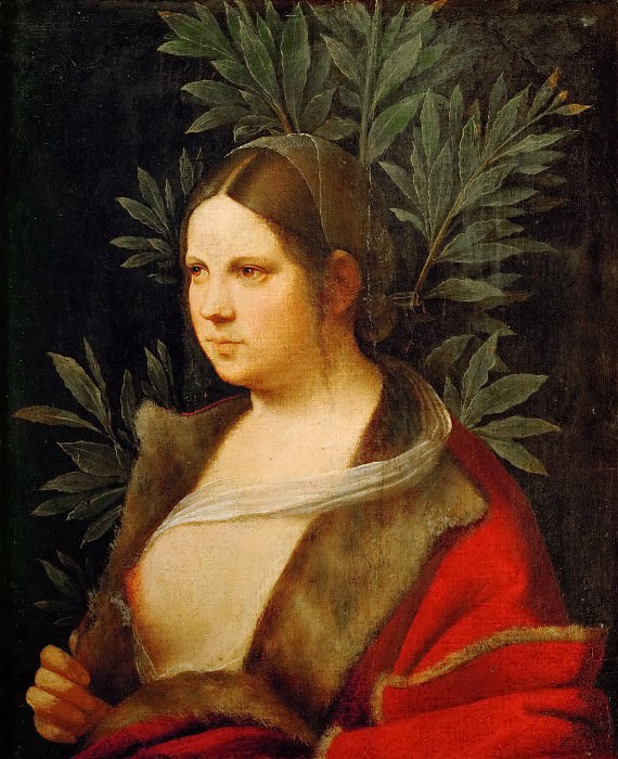 Giorgione -- Portrait of a Young Woman (Laura). Kunsthistorisches Museum