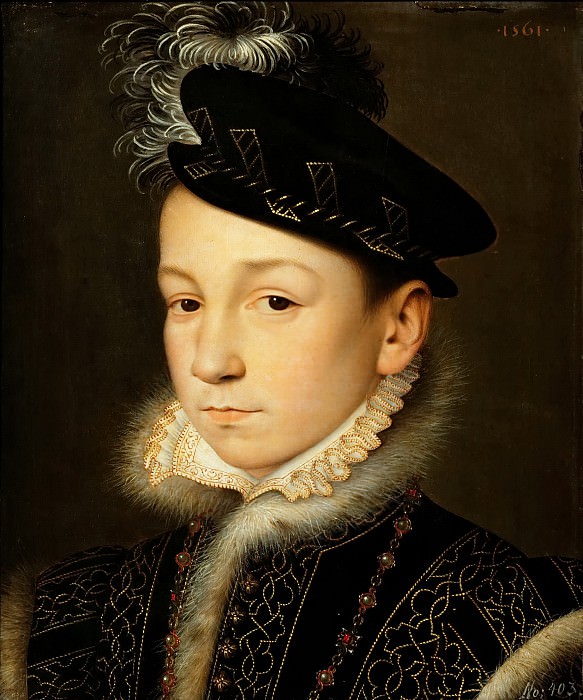 Франсуа Клуэ – Портрет короля Франции Карла IX, Музей истории искусств