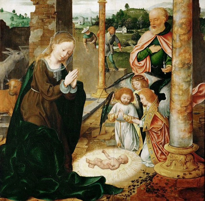 Joos van Cleve -- The Birth of Christ, Kunsthistorisches Museum