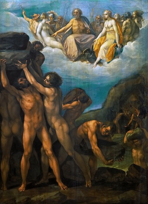 Giuseppe Cesari, called Cavalier d’Arpino (1568-1640) -- Giants Storming Olympus. Kunsthistorisches Museum