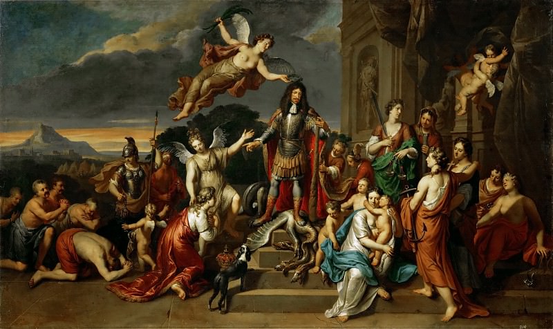 Gerard Hoet (1648-1733) -- Allegory of the Reign of Emperor Leopold I. Kunsthistorisches Museum