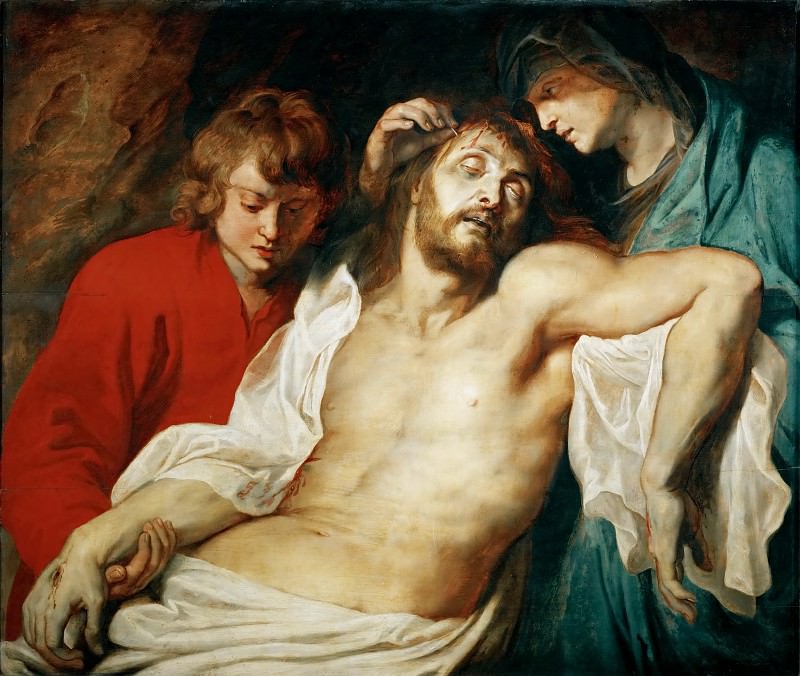 Оплакивание Христа Марией и апостолом Иоанном. Питер Пауль Рубенс