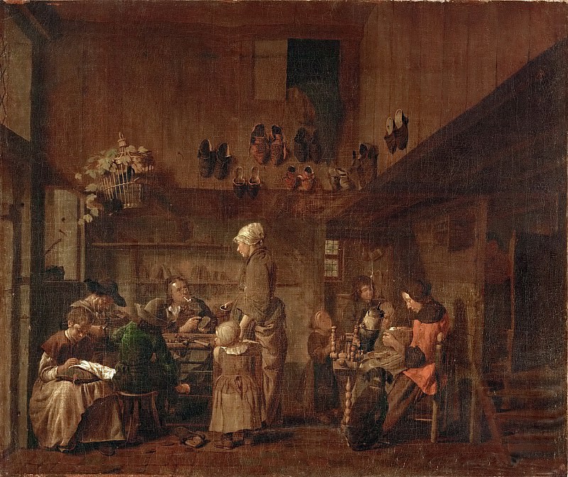 Jan Josef Horemans the Elder (1682-1752) -- Cobbler’s Workshop. Kunsthistorisches Museum