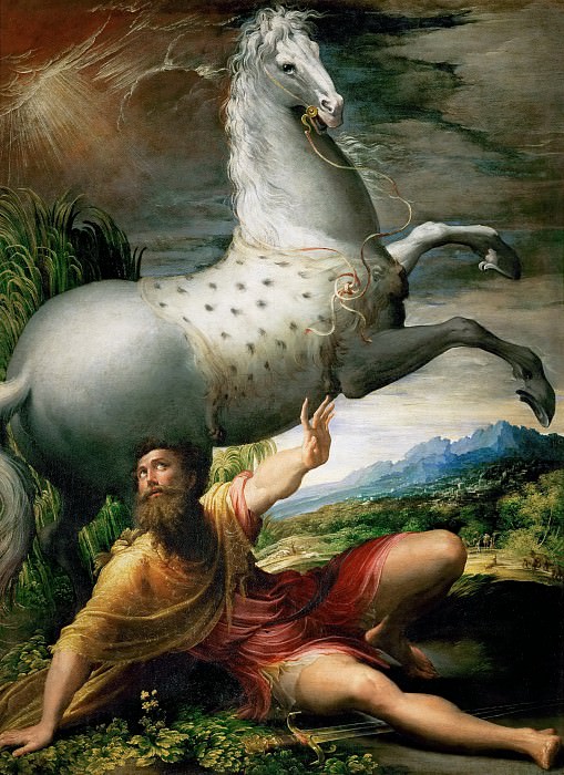 Parmigianino -- The Conversion of Saint Paul. Kunsthistorisches Museum