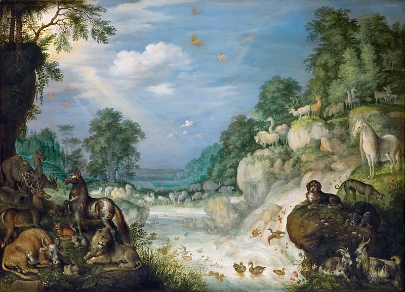 Roelandt Savery (1576-1639) -- Paradise. Kunsthistorisches Museum