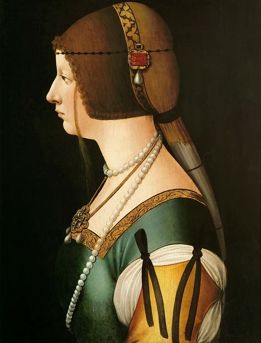 Giovanni Ambrogio de Predis (c. 1455-after 1508) -- Bianca Maria Sforza (1472-1510). Kunsthistorisches Museum