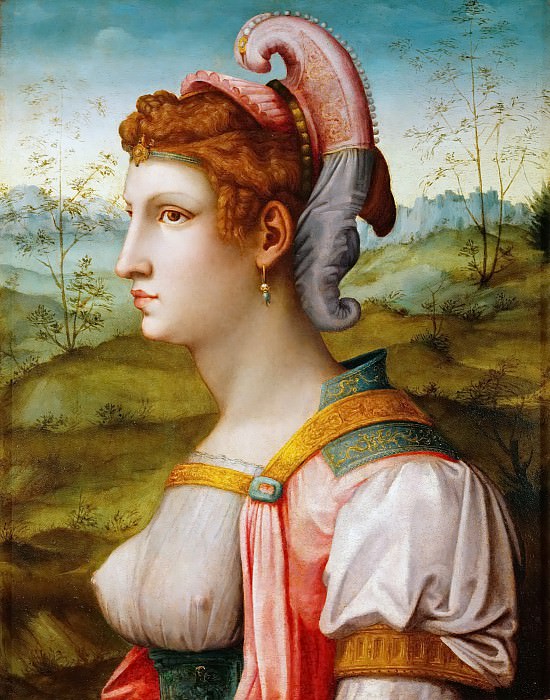 Bacchiacca (Francesco Ubertini, 1494-1557) -- Sibyl. Kunsthistorisches Museum