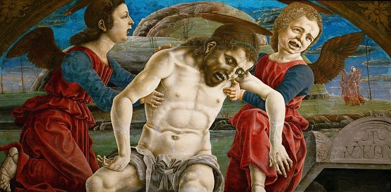 Козимо Тура - Мертвый Христос, поддерживаемый ангелами. Музей истории искусств