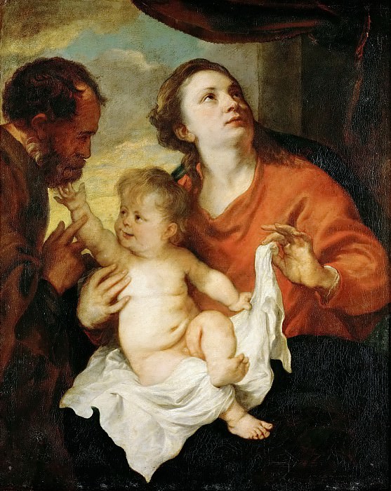 Anthony van Dyck -- Holy Family. Kunsthistorisches Museum