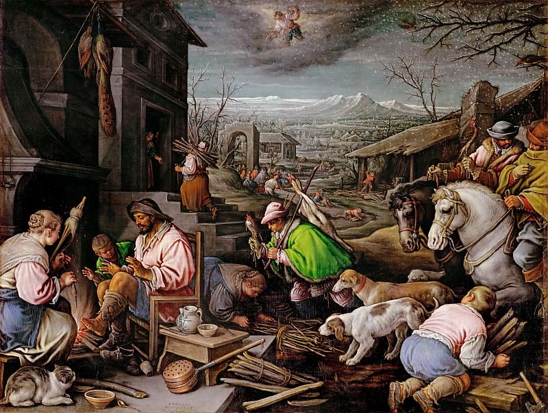 Leandro Bassano (1557-1622) -- January. Kunsthistorisches Museum