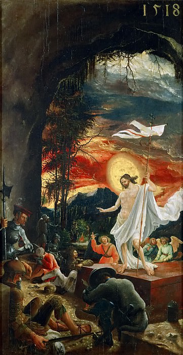 Albrecht Altdorfer -- Saint Sebastian Altar; Resurrection, Kunsthistorisches Museum