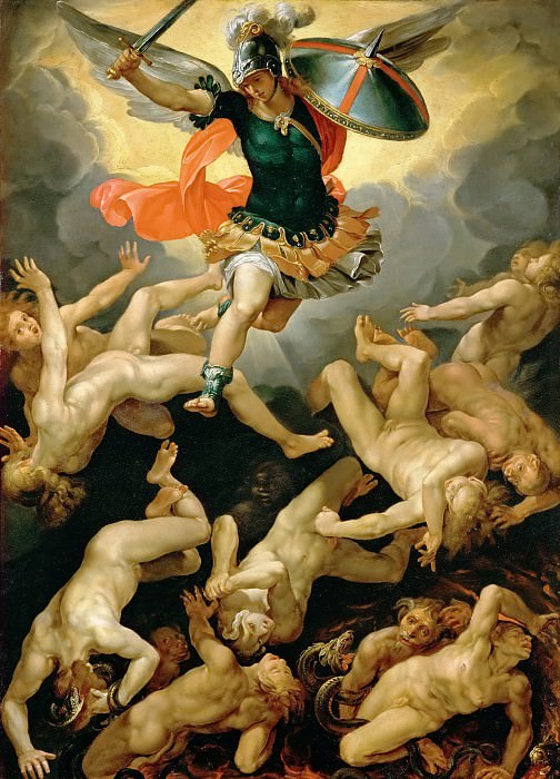 Giuseppe Cesari, called Cavalier d’Arpino (1568-1640) -- Fall of the Rebel Angels. Kunsthistorisches Museum