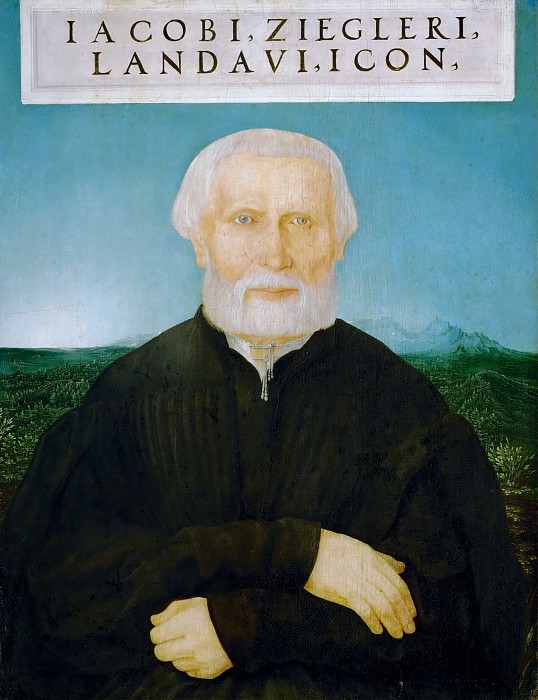Wolfgang Huber (c. 1485-1553) -- Jakob Ziegler von Landau. Kunsthistorisches Museum