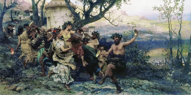 Feast of Bacchus. 1890. Henryk Semiradsky