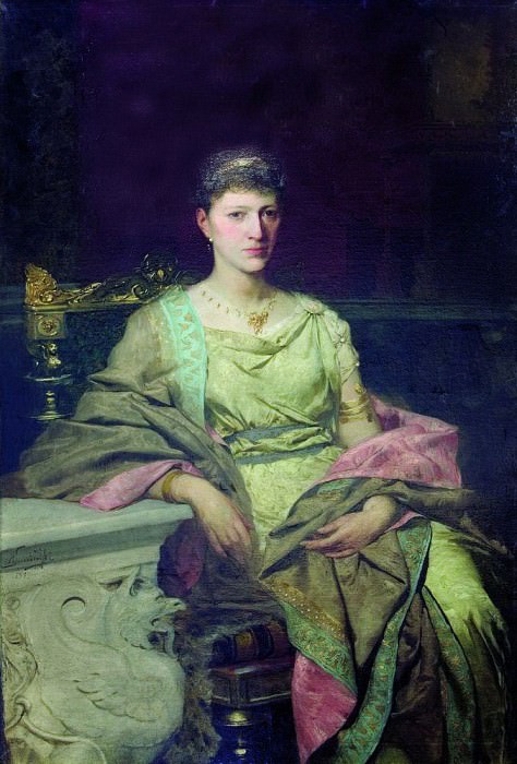Portrait of Countess Tyszkiewicz. 1889. Henryk Semiradsky