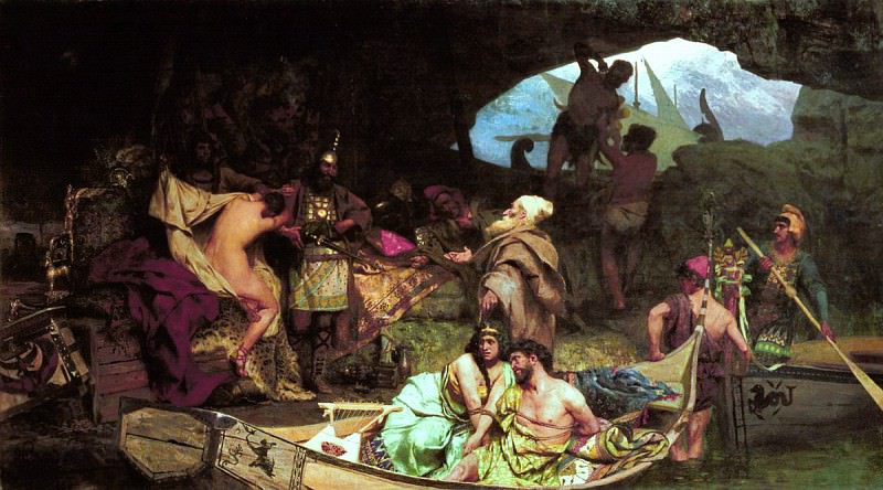 Isaurian pirates sell their booty. 1889. Henryk Semiradsky