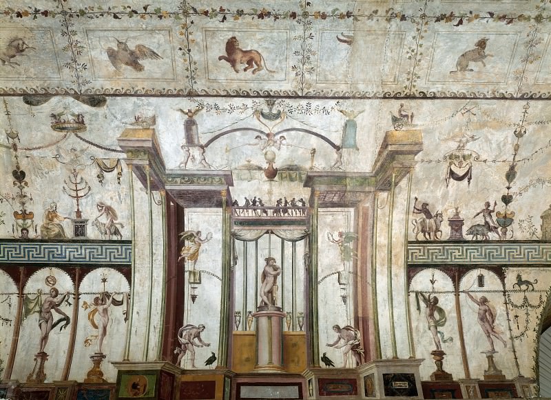 Fresco in Loggetta of Cardinal Bibbiena. Raffaello Sanzio da Urbino) Raphael (Raffaello Santi
