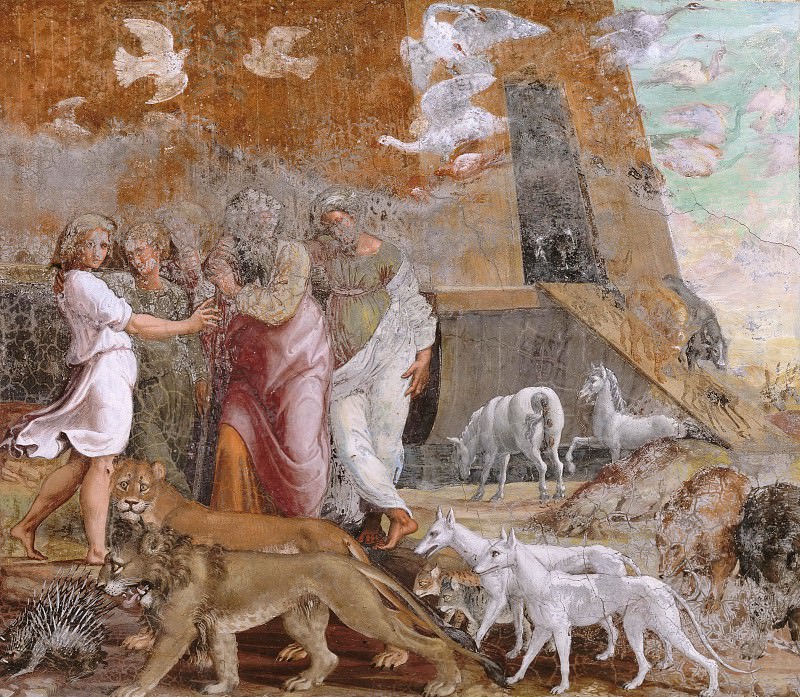 Exit from the Ark. Raffaello Sanzio da Urbino) Raphael (Raffaello Santi