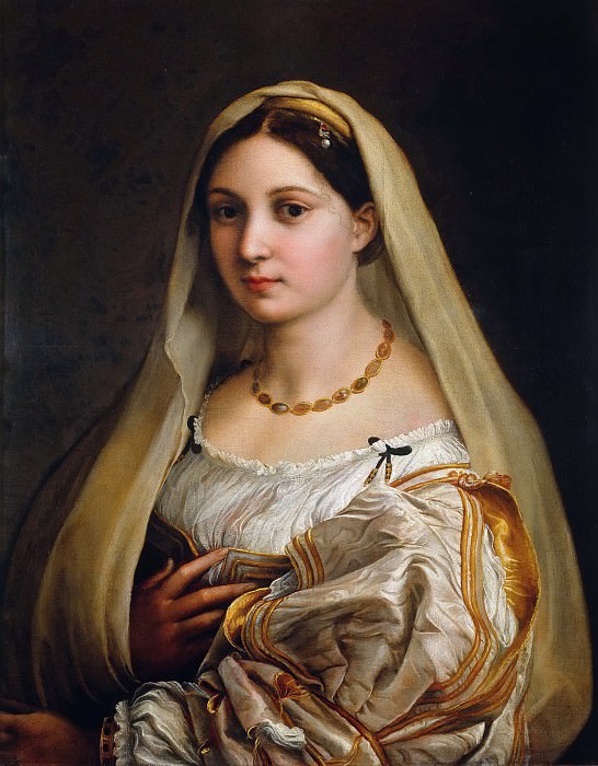 Woman with a Veil (La donna velata). Raffaello Sanzio da Urbino) Raphael (Raffaello Santi