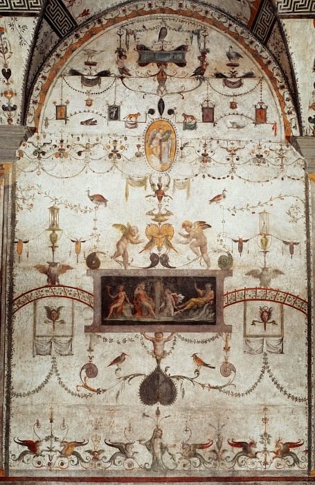 Fresco in Loggetta of Cardinal Bibbiena. Raffaello Sanzio da Urbino) Raphael (Raffaello Santi
