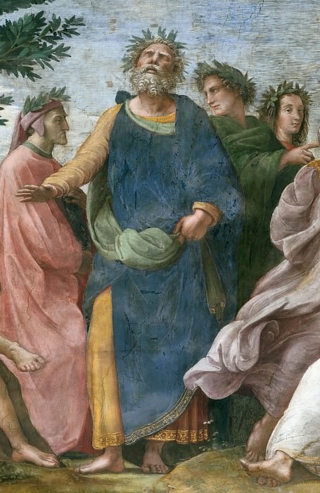 Stanza della Segnatura: The Parnassus (fragment). Raffaello Sanzio da Urbino) Raphael (Raffaello Santi