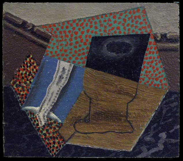 1914 Verre et paquet de tabac. Пабло Пикассо (1881-1973) Период: 1908-1918