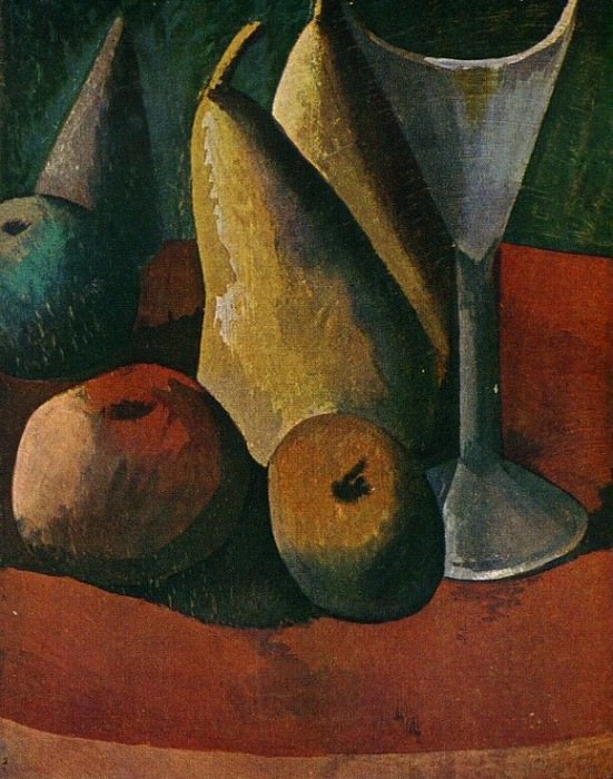 1908 Verre et fruits. Pablo Picasso (1881-1973) Period of creation: 1908-1918