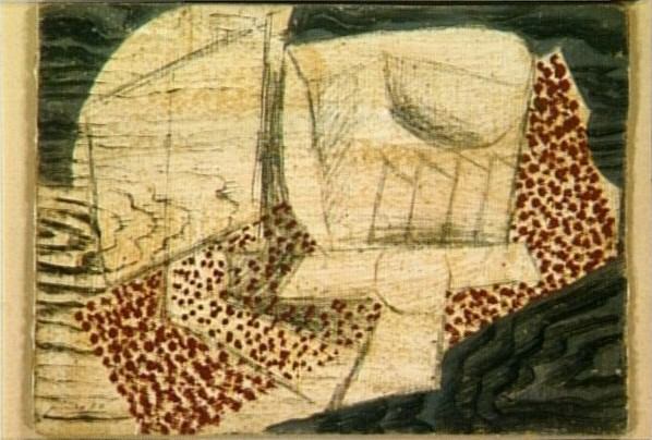 1914 Verre. Pablo Picasso (1881-1973) Period of creation: 1908-1918 (Nature morte aVerre [Nature morte au pointille rouge)