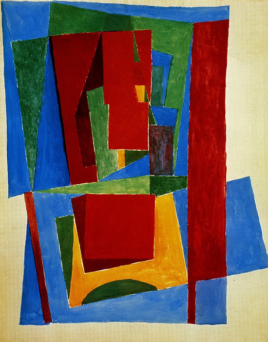 1916 Femme assise dans un fauteuil. Пабло Пикассо (1881-1973) Период: 1908-1918 (La glace au-dessus de la cheminВe)