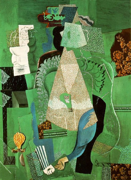1914 Portrait de jeune fille1. Пабло Пикассо (1881-1973) Период: 1908-1918