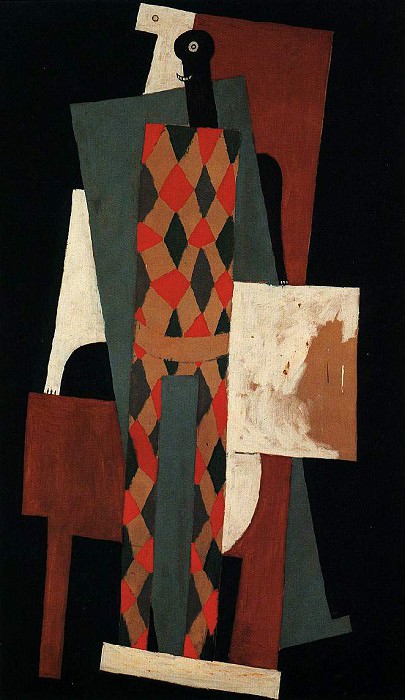 1916 Arlequin. JPG. Pablo Picasso (1881-1973) Period of creation: 1908-1918