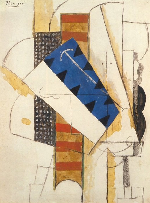 1913 TИte dhomme. Pablo Picasso (1881-1973) Period of creation: 1908-1918