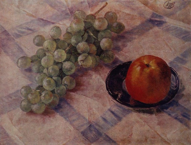 Grapes and apples. 1921. Kuzma Sergeevich Petrov-Vodkin