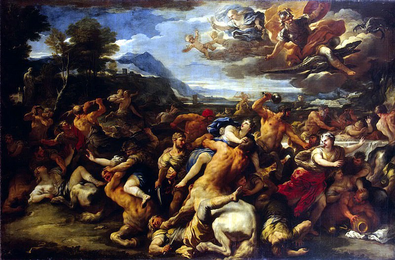 Giordano, Luca - Battle Lapith with centaurs. Hermitage ~ part 04