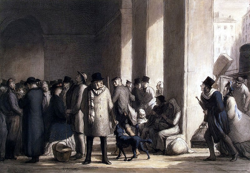 Daumier, Honore - Gare Saint-Lazare. Hermitage ~ part 04