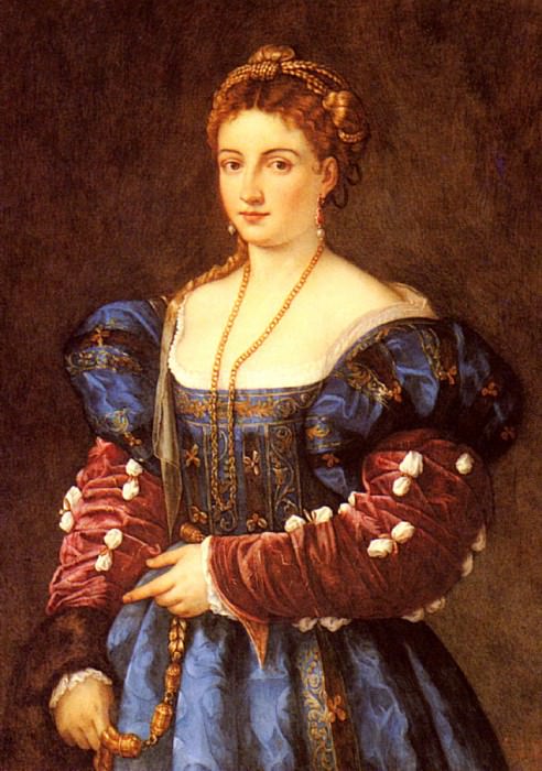 Руийон, Эмили - Портрет дамы в итальянском наряде. Французские художники