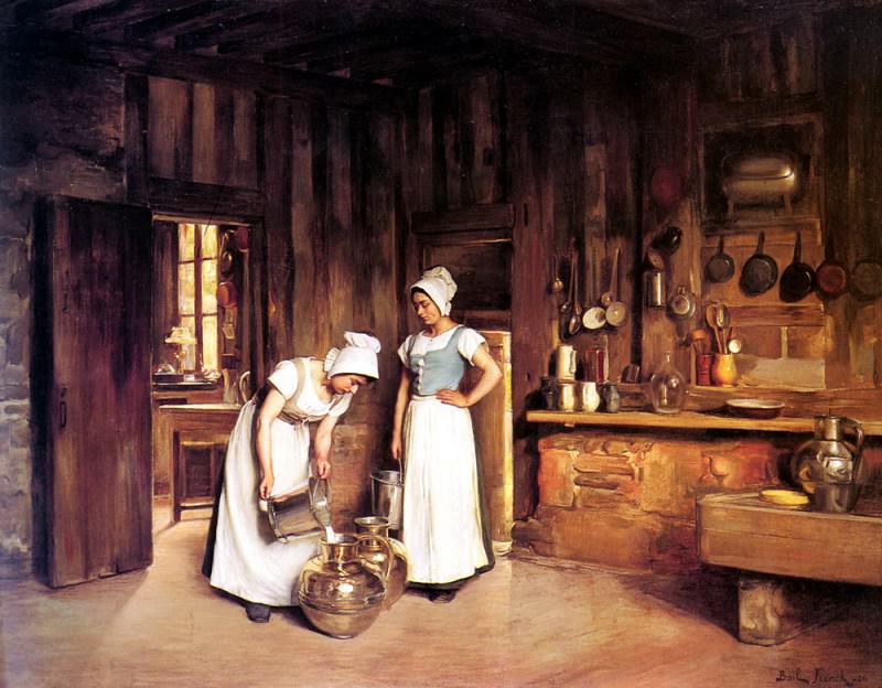 Bail Franck Antoine Two Milkmaids. French artists