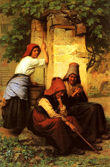 Feyen Jacques Eugene At The Well. French artists