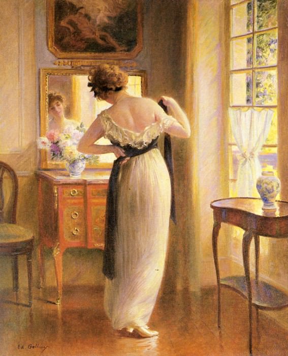 Gelhay Edouard The Reflection. French artists